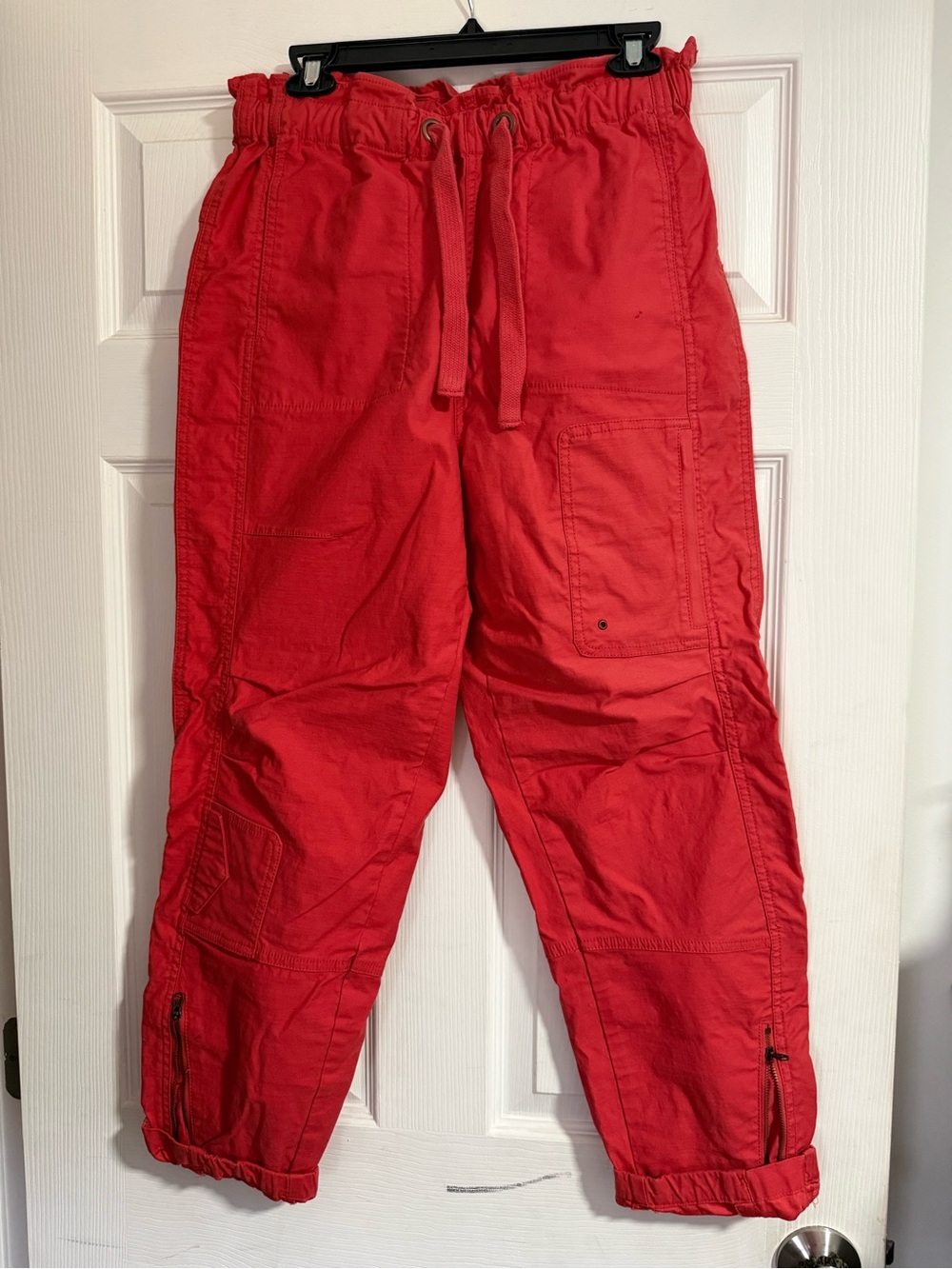 FP Movement by Free People Red Utility Cargo Joggers